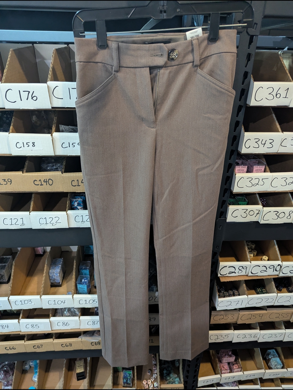 Classic Straight-Leg Women's Dress Pants in Taupe | 00
